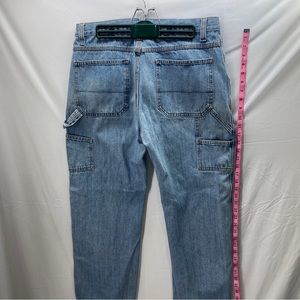 Faded Glory Regular Straight Men's 34x30Denim Blue Carpenter Jeans Light Wash